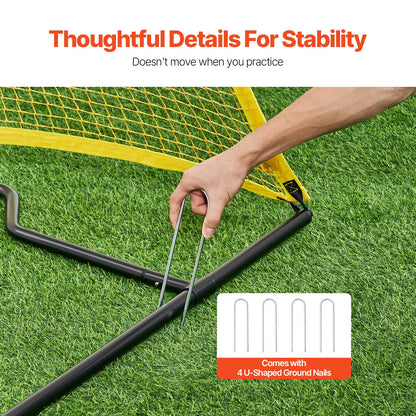 7x7FT Soccer Rebounder Portable Soccer Trainer Net with Portable Bag - Image 6
