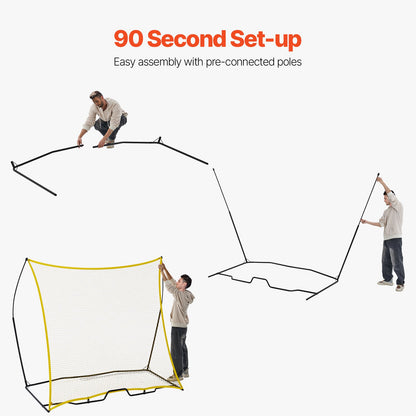 7x7FT Soccer Rebounder Portable Soccer Trainer Net with Portable Bag - Image 7