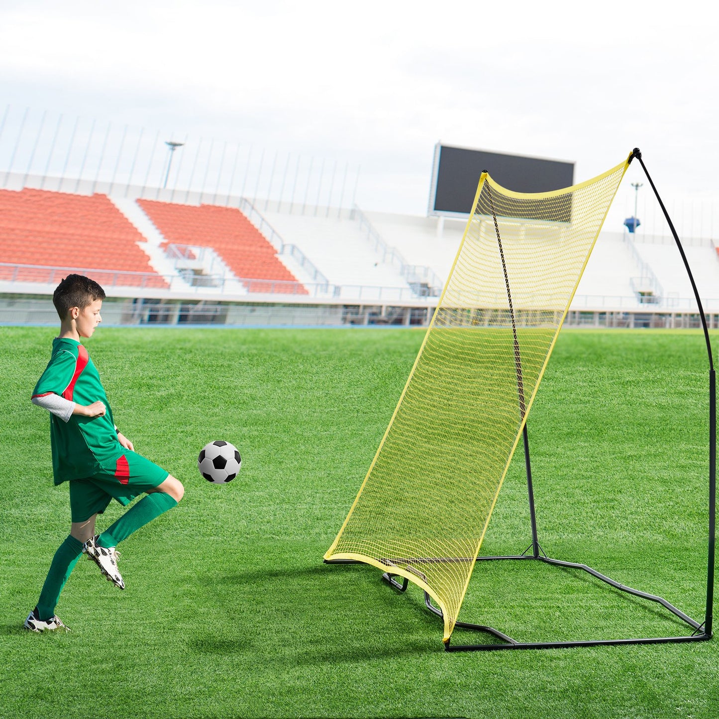 7x7FT Soccer Rebounder Portable Soccer Trainer Net with Portable Bag - Image 8