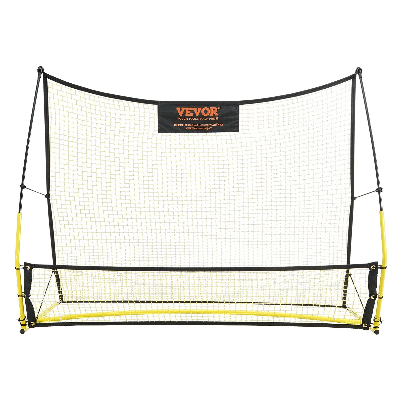 Soccer Trainer, 2-IN-1 Portable Soccer Rebounder Net, Iron Soccer Practice Equipment, Sports Football Rebounder Wall with Portable Bag, Perfect for Team Solo Training, Passing, Volley - Image 9