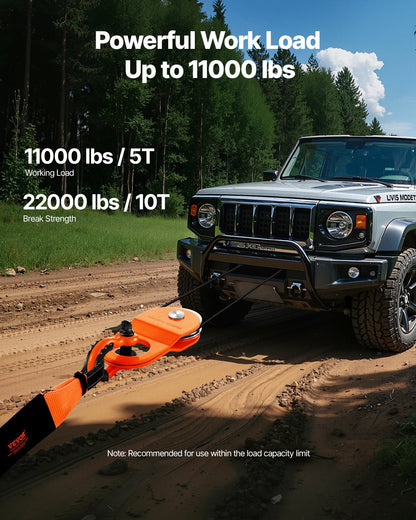 10 Ton Recovery Winch Snatch Block 22,000 lbs Capacity Off Road ATV UTV - Image 2