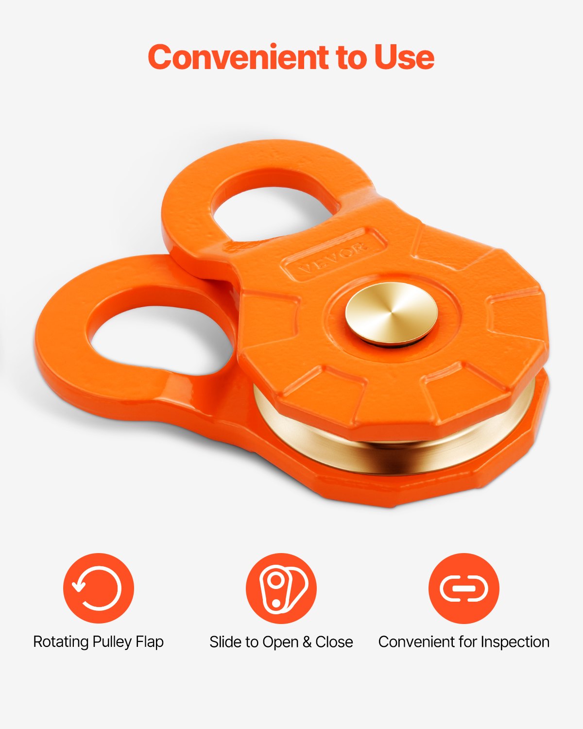 30 T Snatch Block for Winch Recovery, 66,000 lbs Break Strength Pulley System with 0.4" - 0.55" Rope, Heavy Duty Offroad Recovery Accessory for Towing & Recovery on Truck, Tractor, ATV & UTV - Image 6