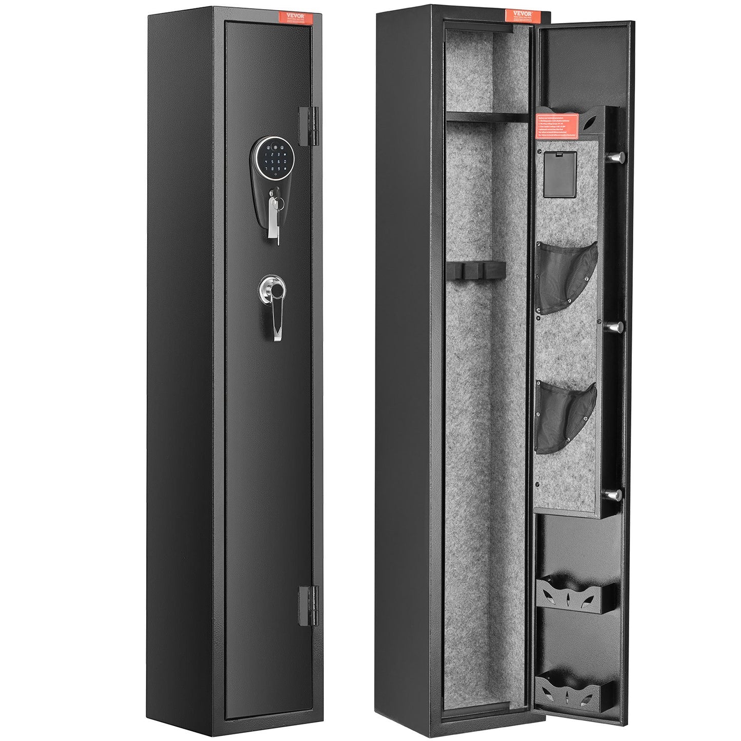 Gun Safe Rifle Safe with Digital Keypad & Lock for 3 Rifles and 4 Pistols