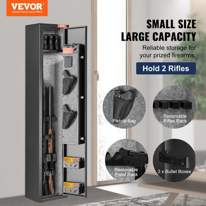 Gun Safe Rifle Safe with Digital Keypad & Lock for 3 Rifles and 4 Pistols - Image 2