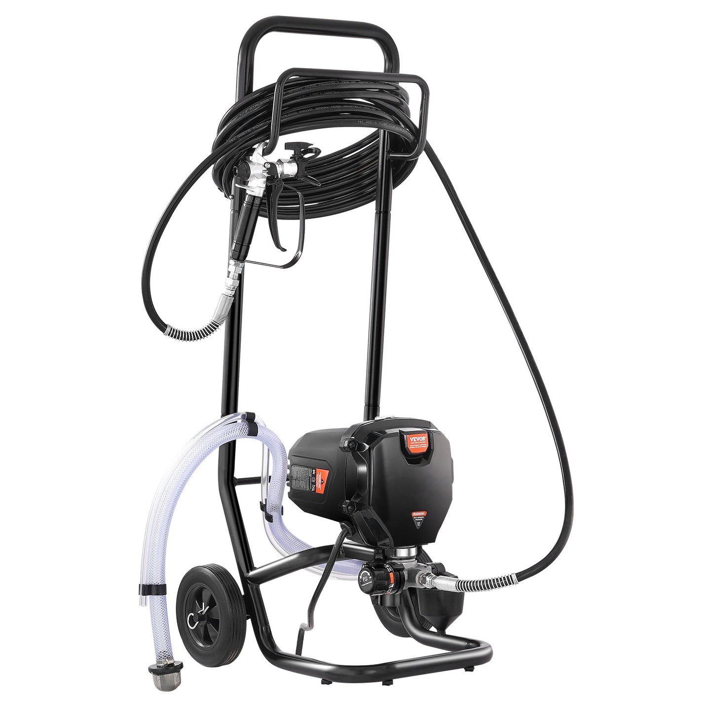 Stand Airless Paint Sprayer, 750W 3000PSI High Efficiency Electric Airless Sprayer With Cart, Fine And Even Painting Effect, Paint Sprayers for Home Interior and Exterior Furniture and Fences - Image 9