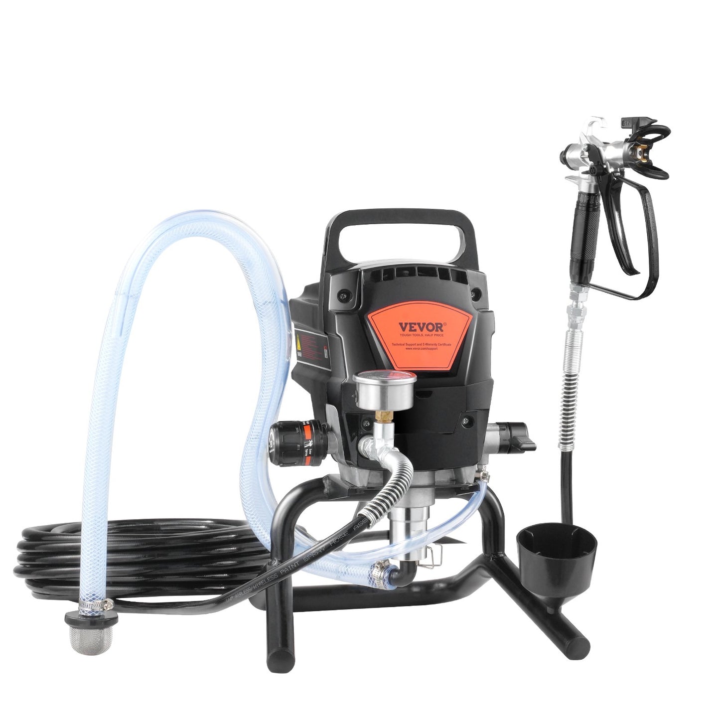 Stand Airless Paint Sprayer, 950W 3000PSI High Efficiency Electric Airless Sprayer, Fine And Even Painting Effect, Handheld Paint Sprayers for Home Interior and Exterior Furniture and Fences