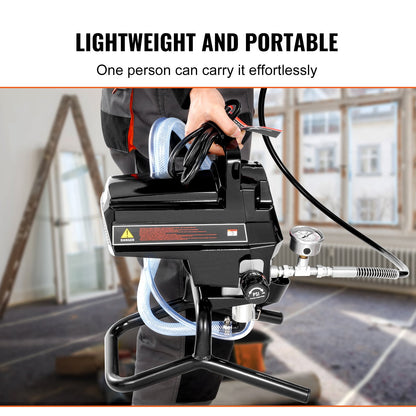 Stand Airless Paint Sprayer, 950W 3000PSI High Efficiency Electric Airless Sprayer, Fine And Even Painting Effect, Handheld Paint Sprayers for Home Interior and Exterior Furniture and Fences - Image 6