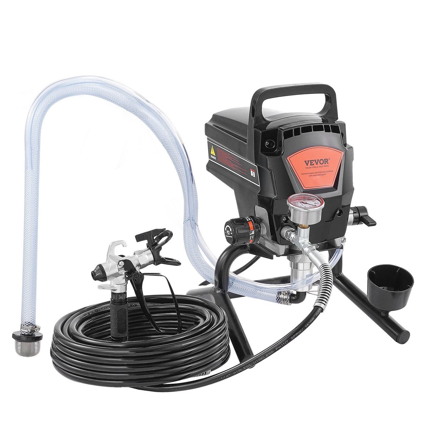 Stand Airless Paint Sprayer, 950W 3000PSI High Efficiency Electric Airless Sprayer, Fine And Even Painting Effect, Handheld Paint Sprayers for Home Interior and Exterior Furniture and Fences - Image 9
