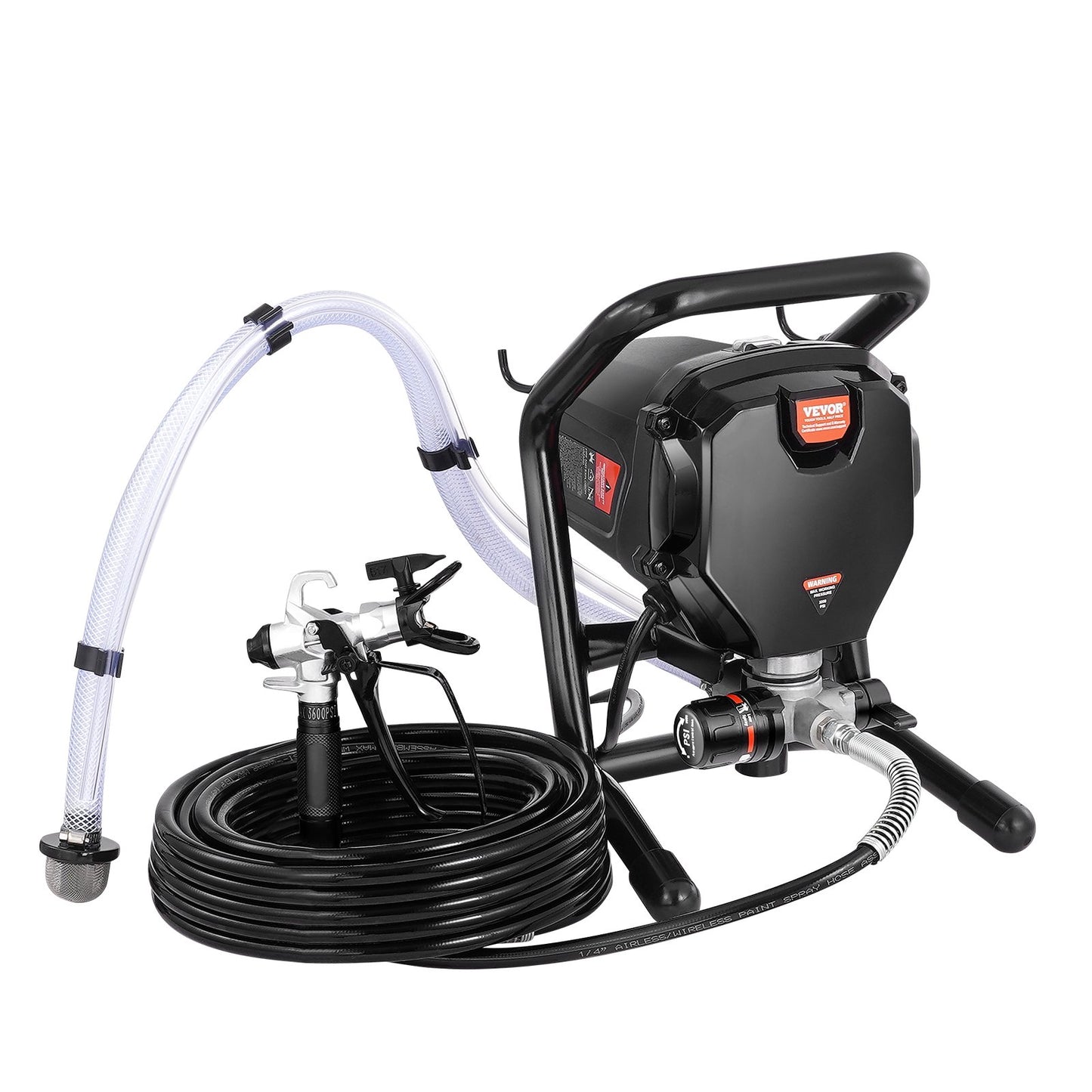 Stand Airless Paint Sprayer, 750W 3000PSI High Efficiency Electric Airless Sprayer, Fine And Even Painting Effect, Handheld Paint Sprayers for Home Interior and Exterior Furniture and Fences - Image 9