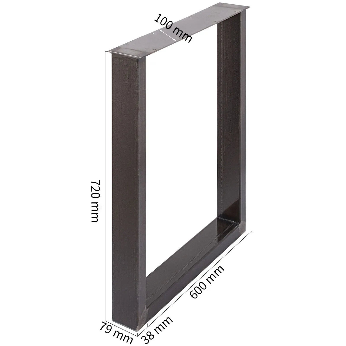 72 x 60 cm Dining Table Legs Office Table Legs Set of 2 Steel Table Legs Computer Desk Legs Steel Bench Legs Country Style Table Legs DIY Furniture Legs - Image 8