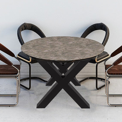 Set of 2 Steel Table Legs, 72cm Height 79cm Wide Dining Table Legs, Heavy Duty 7.9cm Square Box Section X Frame Table Legs,72x79x7.9 cm Black Color Industrial Country Style Metal Dining Leg - Image 8