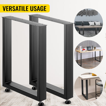 Black Table Legs Frame Metal Dining Table Desk 600X720MM - Image 7