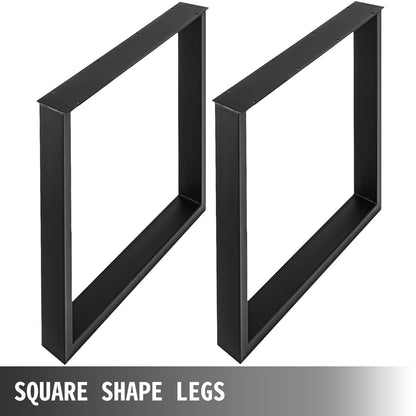 Black Metal Table Legs Set of 2 Steel Table Legs 35x28 Inch Dining Table Legs Office Table Legs Computer Desk Legs Steel Bench Legs Country Style Table Legs DIY Furniture Legs - Image 4