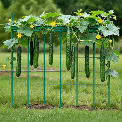Garden Stakes, 50 Pack, 1455 mm, Plastic Coated Metal Tomato Stakes, Garden Sticks for Plants Support, with Pointed End and Non-Slip Bumps for Growing Climbing Plants, Outdoor Vegetables - Image 8