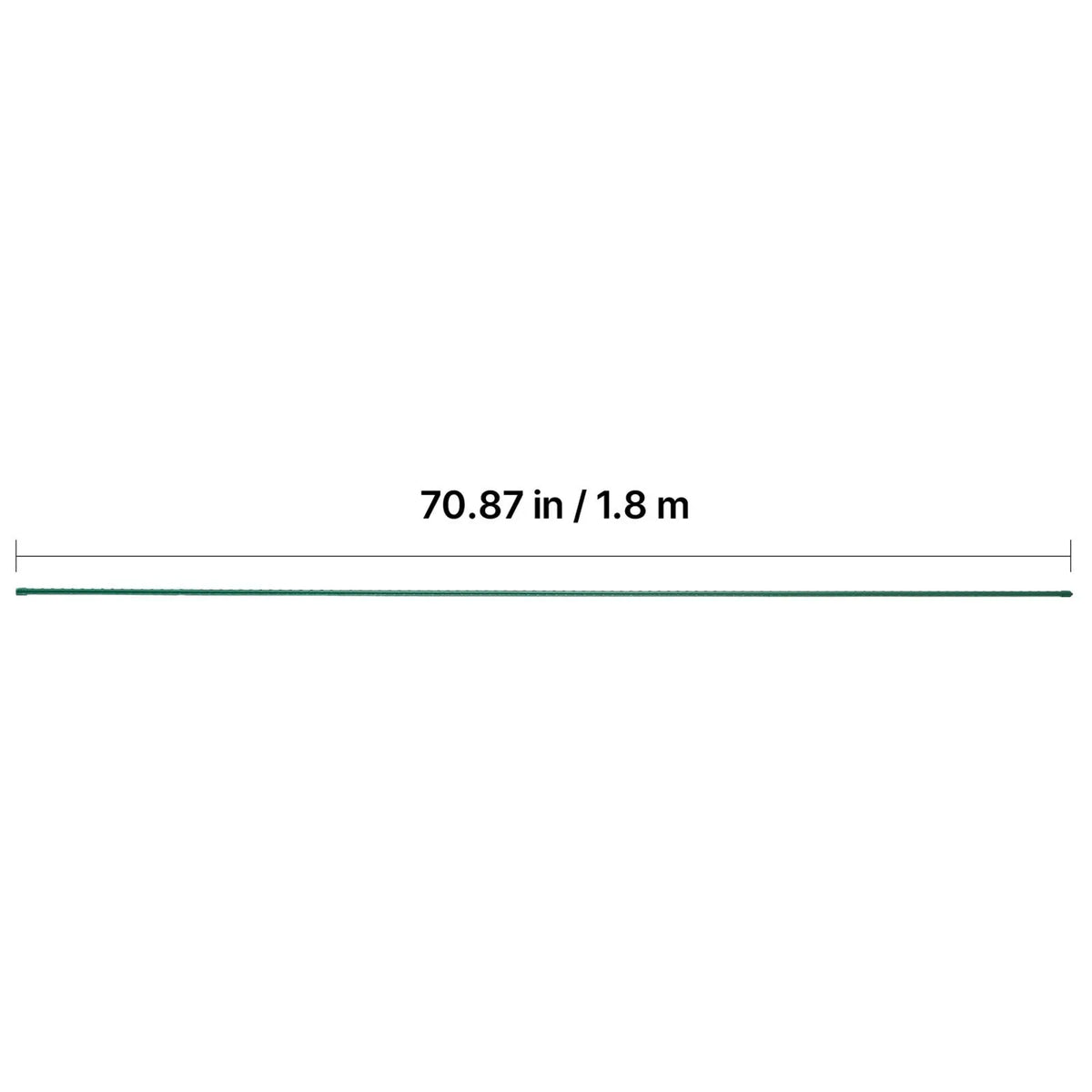 Garden Stakes, 25 Pack, 1800 mm, Plastic Coated Metal Tomato Stakes, Garden Sticks for Plants Support, with Pointed End and Non-Slip Bumps for Growing Climbing Plants, Outdoor Vegetables - Image 8
