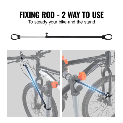 Bike Repair Stand, 80 lbs Heavy-duty Steel Bicycle Repair Stand, Adjustable Height Bike Maintenance Workstand with Magnetic Tool Tray Telescopic Arm, Foldable Bike Work Stand for Home, Shops - Image 5