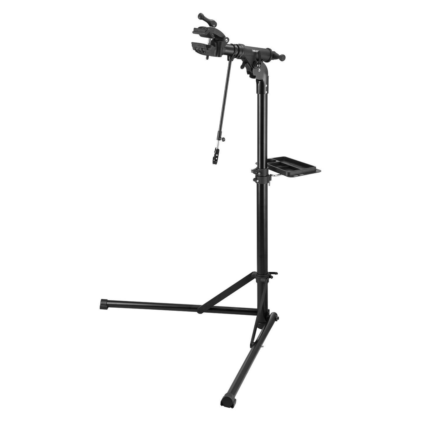 Bike Repair Stand, 38.56 kg Heavy-duty Bicycle Work Stand with 1035-1630 mm Adjustable Height & Magnetic Tool Tray, Foldable Bicycle Maintenance Rack, Shop Home Mechanics for Mountain & Road Bike