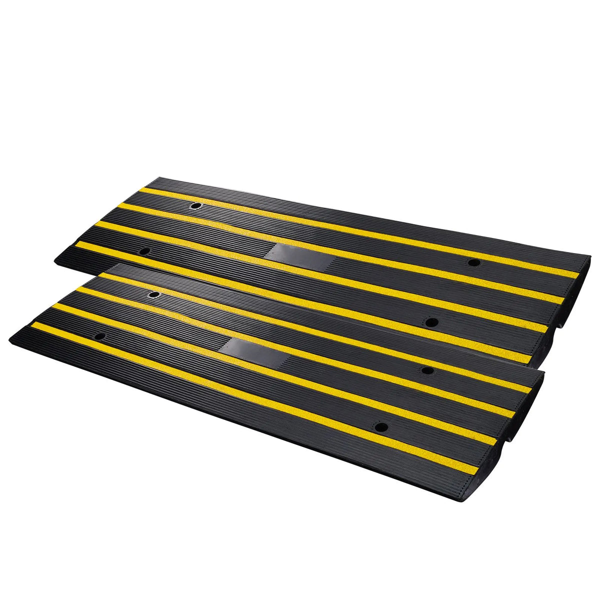 Curb Ramp, 2 Pack, 6.5 cm Rise, Rubber Driveway Ramps, Heavy Duty 15 tons Weight Capacity Threshold Ramp, Curbside Bridge Ramps for Loading Dock Garage Sidewalk, Expandable Full Ramp Set - Image 8