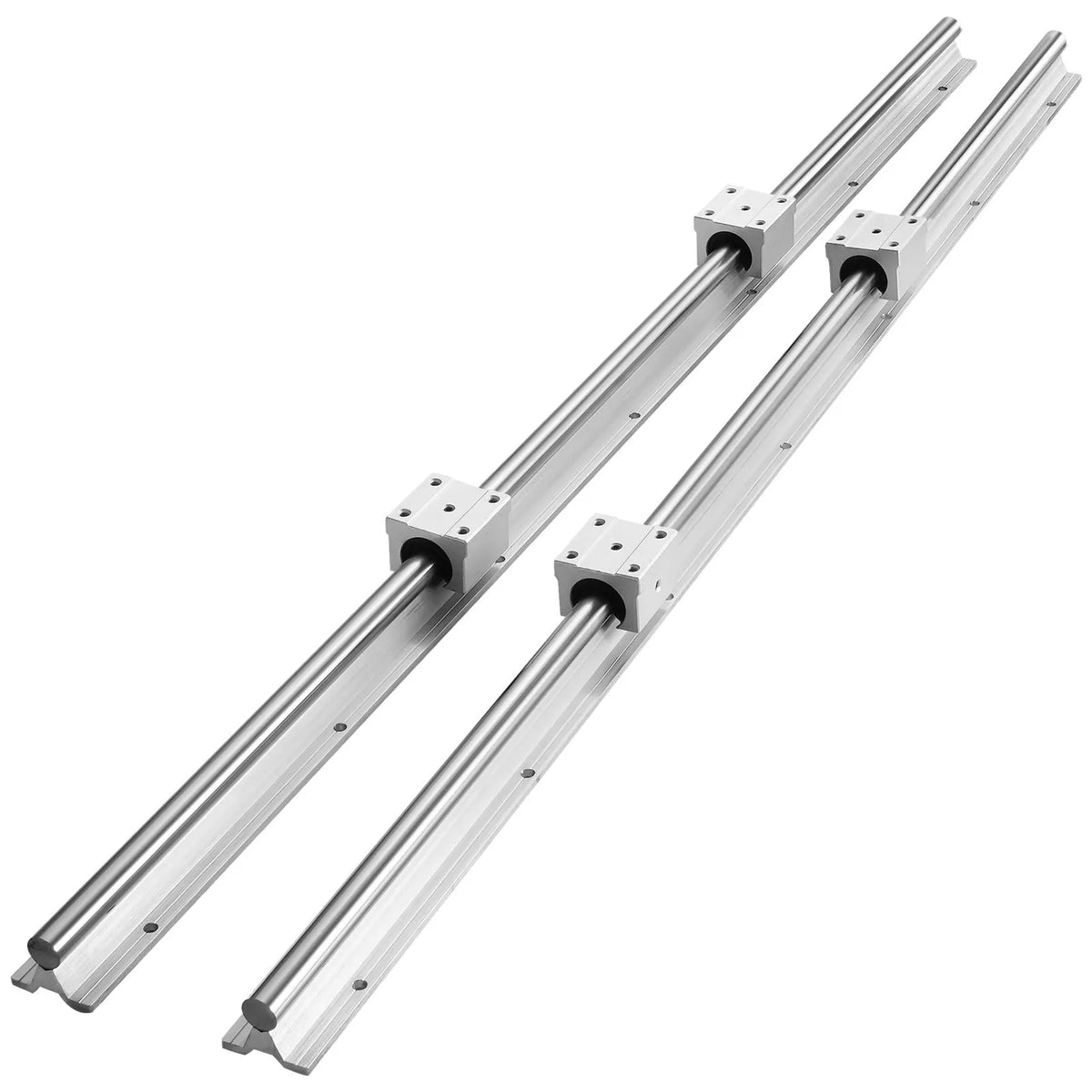 Linear Guide Rail Set, SBR12 1000mm, 2 PCS 39.4 in/1000 mm SBR12 Guide Rails and 4 PCS SBR12UU Slide Blocks, Linear Rails and Bearings Kit for Automated Machines DIY Project CNC Router Machines - Image 9