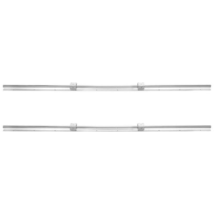 Linear Guide Rail Set, SBR20 1500mm, 2 PCS 59 in/1500 mm SBR20 Guide Rails and 4 PCS SBR20UU Slide Blocks, Linear Rails and Bearings Kit for Automated Machines DIY Project CNC Router Machines