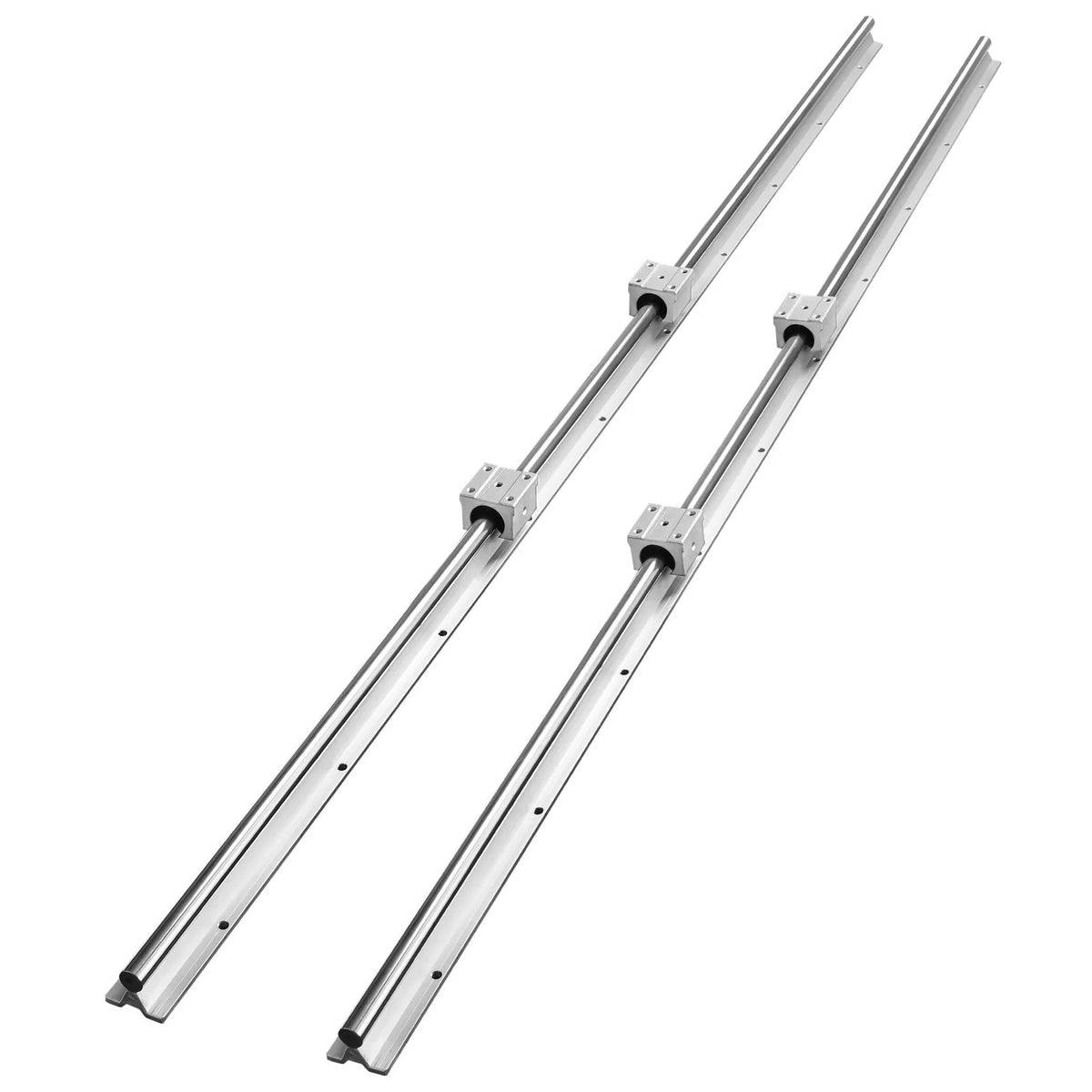 Linear Guide Rail Set, SBR20 1500mm, 2 PCS 59 in/1500 mm SBR20 Guide Rails and 4 PCS SBR20UU Slide Blocks, Linear Rails and Bearings Kit for Automated Machines DIY Project CNC Router Machines - Image 9