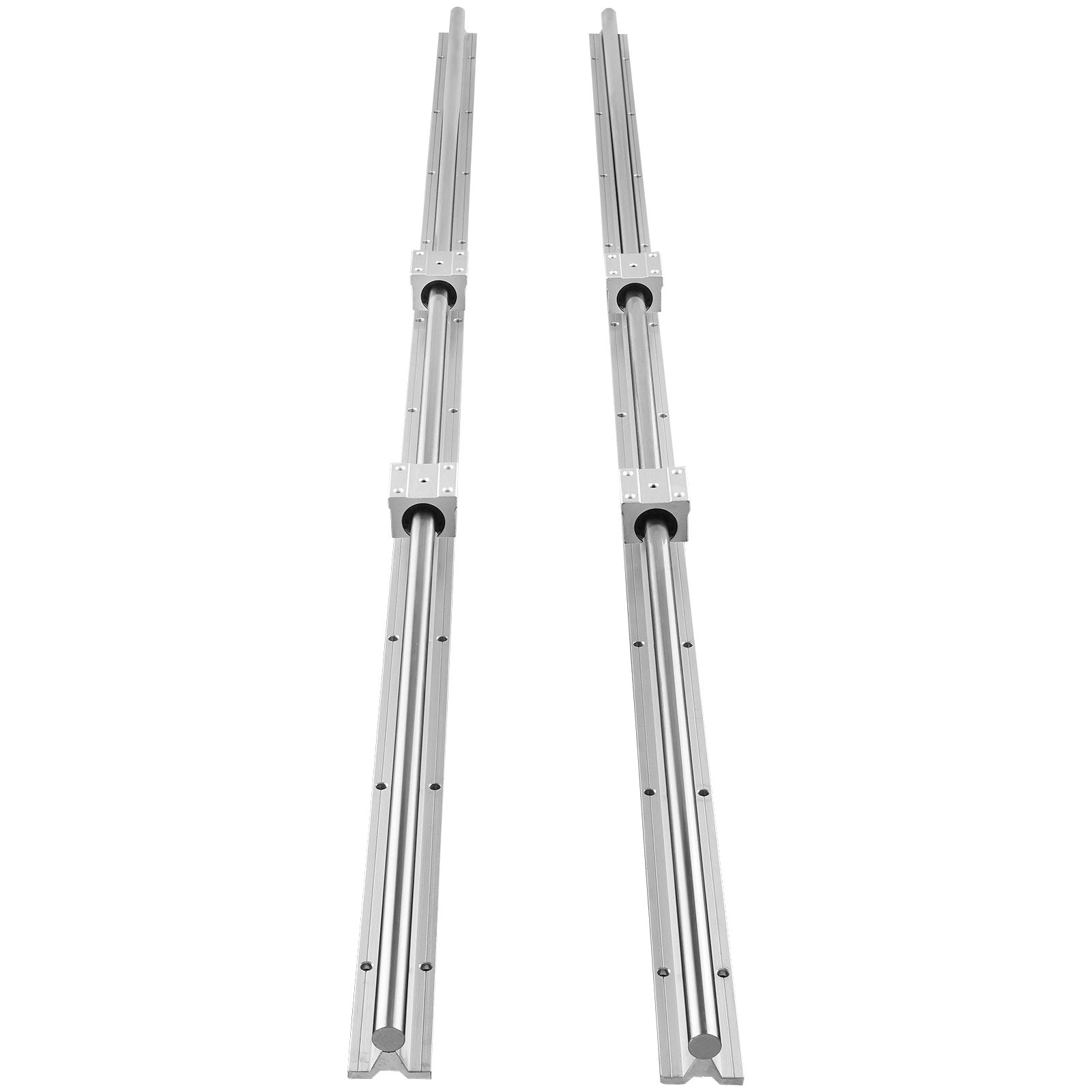Linear Guide Rail Set, SBR20 1500mm, 2 PCS 59 in/1500 mm SBR20 Guide Rails and 4 PCS SBR20UU Slide Blocks, Linear Rails and Bearings Kit for Automated Machines DIY Project CNC Router Machines - Image 9