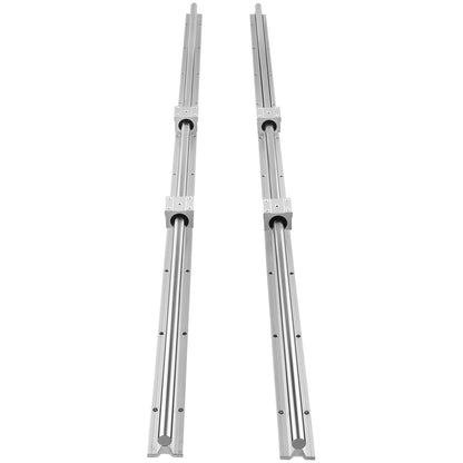 Linear Guide Rail Set, SBR20 1500mm, 2 PCS 59 in/1500 mm SBR20 Guide Rails and 4 PCS SBR20UU Slide Blocks, Linear Rails and Bearings Kit for Automated Machines DIY Project CNC Router Machines - Image 9