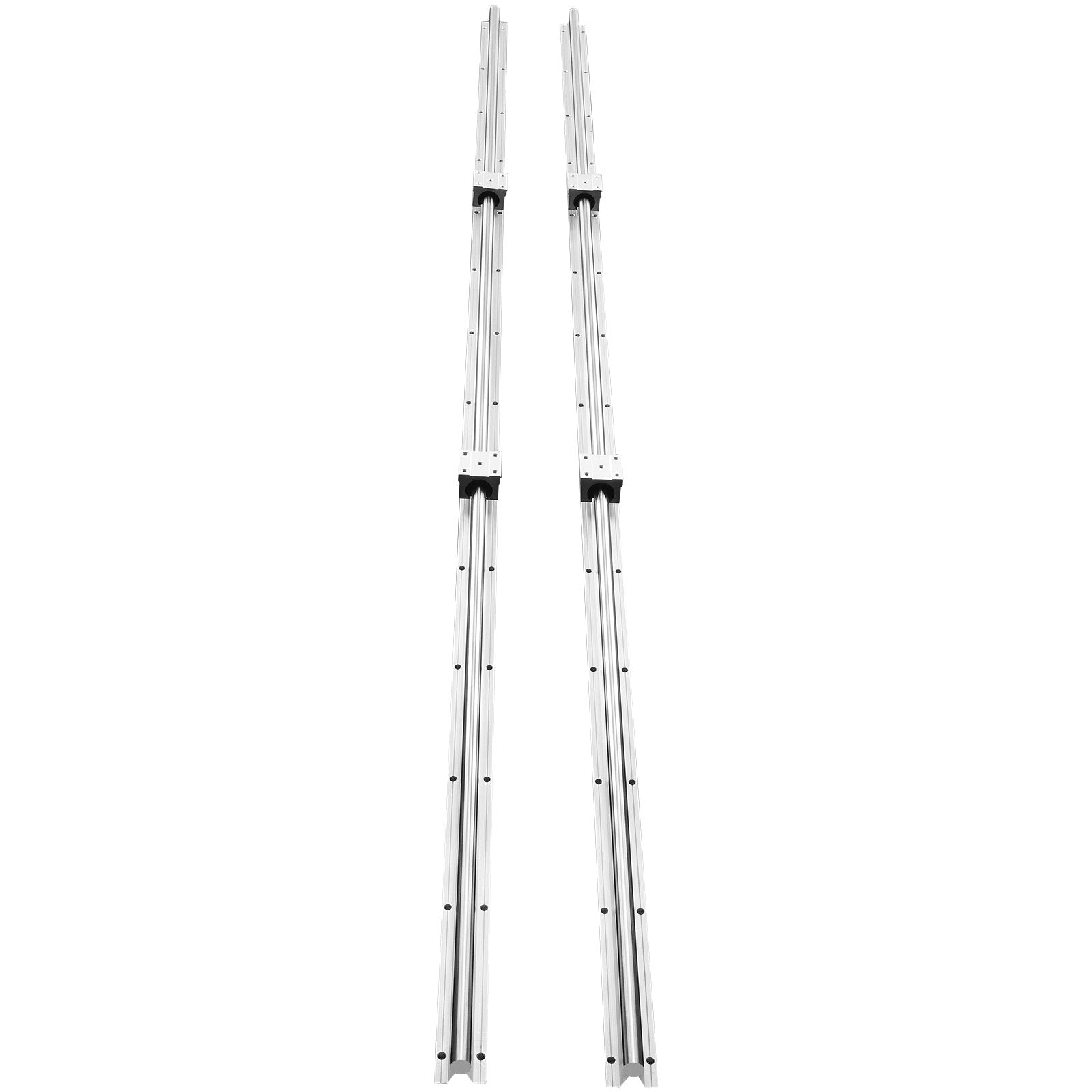 Linear Guide Rail Set, SBR20 2200mm, 2 PCS 86.6 in/2200 mm SBR20 Guide Rails and 4 PCS SBR20UU Slide Blocks, Linear Rails and Bearings Kit for Automated Machines DIY Project CNC Router Machines - Image 9