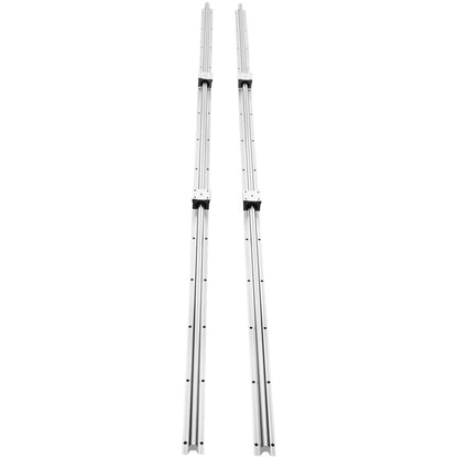 Linear Guide Rail Set, SBR20 2200mm, 2 PCS 86.6 in/2200 mm SBR20 Guide Rails and 4 PCS SBR20UU Slide Blocks, Linear Rails and Bearings Kit for Automated Machines DIY Project CNC Router Machines - Image 9