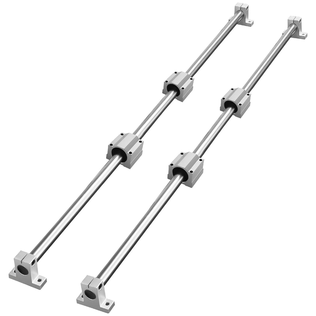 Linear Guide Rail Set, SFC20 1200mm, 2 PCS 47.2 in/1200 mm SFC20 Guide Rails 4 PCS SC20 Slide Blocks 4 PCS Rail Supports, Linear Rails and Bearings Kit for Automated Machines CNC DIY Project - Image 9