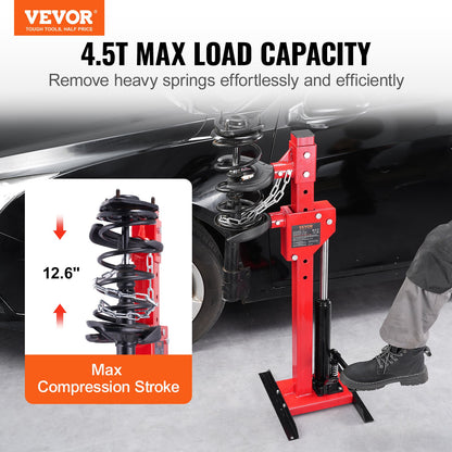 Strut Spring Compressor, 4.5 Ton/9920 LBS Hydraulic Jack Capacity, 1 Ton Rated Compression Force, Auto Strut Coil Spring Compressor Tool, Hydraulic Spring Compressor for Strut Spring Removing - Image 2