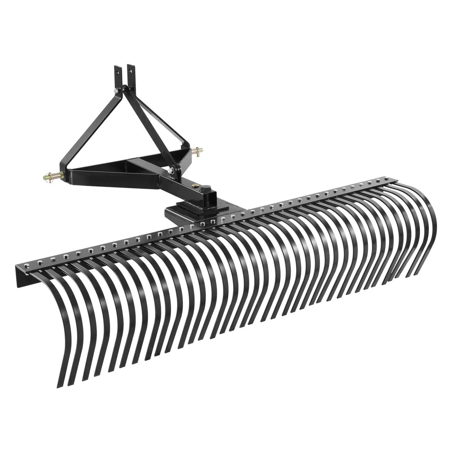 Tow Behind Dethatcher, 1.8m Tow Dethatcher with 36 Steel Tines, 3-Point Lawn Dethatcher Rake with Attachments for Tractor, Landscape Rake for Garden, Farm, Grass - Image 9