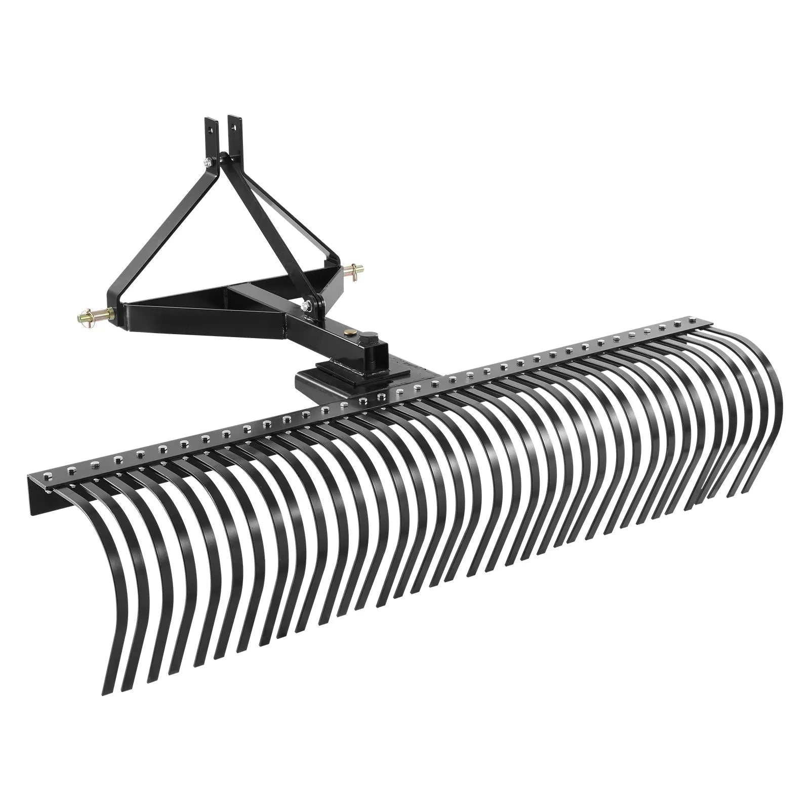Tow Behind Dethatcher, 1.8m Tow Dethatcher with 36 Steel Tines, 3-Point Lawn Dethatcher Rake with Attachments for Tractor, Landscape Rake for Garden, Farm, Grass - Image 9