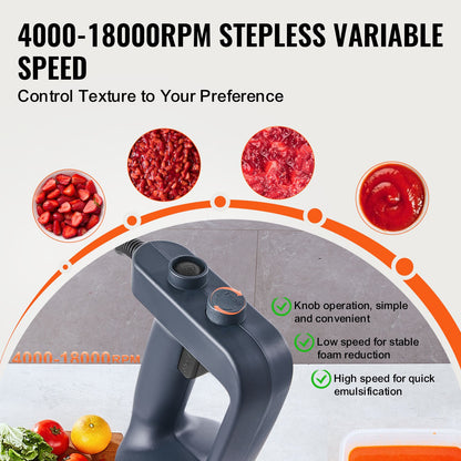 Commercial Immersion Blender 500W Heavy Duty Hand Mixer for Soup Sauces - Image 3