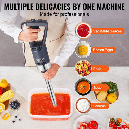 Commercial Immersion Blender 500W Heavy Duty Hand Mixer for Soup Sauces - Image 6