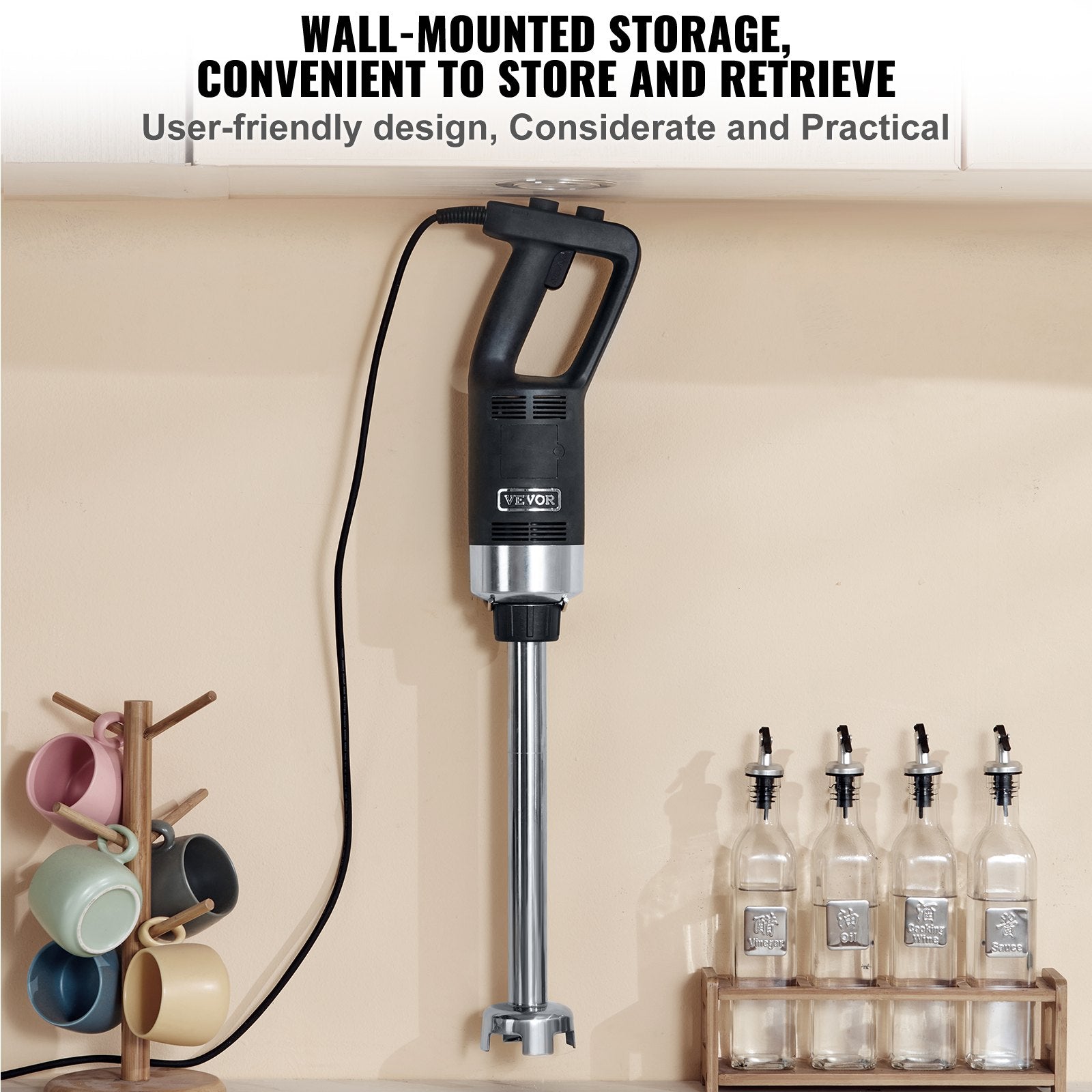 Commercial Immersion Blender Heavy Duty Hand Mixer 750W Variable Speed - Image 6
