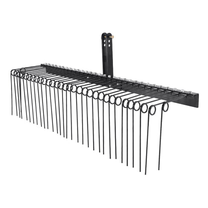 Tow Behind Landscape Rake, 1.8m Tow Dethatcher with 32 Steel Tines, Lawn Dethatcher Rake Attaches to Category 1, 3 Point Hitch for Tractor, for Leaves, Pine Needles, Straw, and Grass - Image 9