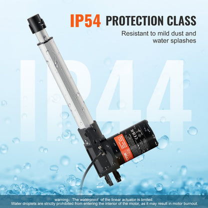 Linear Actuator 12V, 8 Inch Heavy Duty 1320lbs/6000N Linear Actuator, 0.19"/s Linear Motion Actuator with Mounting Bracket & IP44 Protection for Electric Door Industrial Machinery Vessels Cargo - Image 4