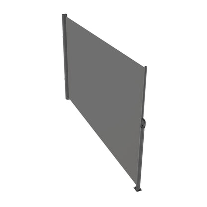 Retractable Side Awning, 160X300m Aluminum Outdoor Privacy Screen, 280g Polyester Water-proof Retractable Patio Screen, UV 30+ Room Divider Wind Screen for Patio, Backyard, Balcony, Gray - Image 9