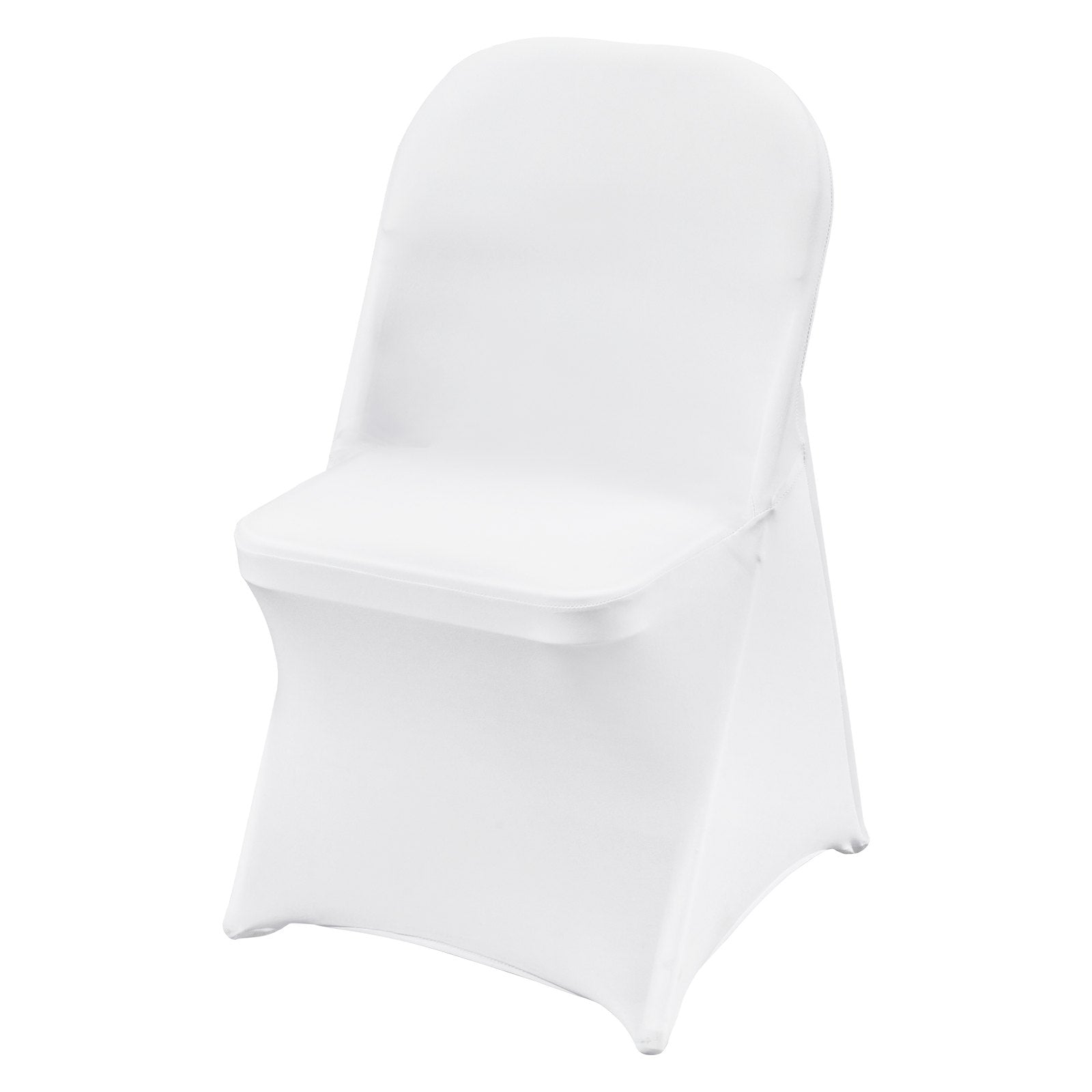 Stretch Spandex Folding Chair Covers, Universal Fitted Chair Cover, Removable Washable Protective Slipcovers, for Wedding, Holiday, Banquet, Party, Celebration, Dining (12PCS White) - Image 9
