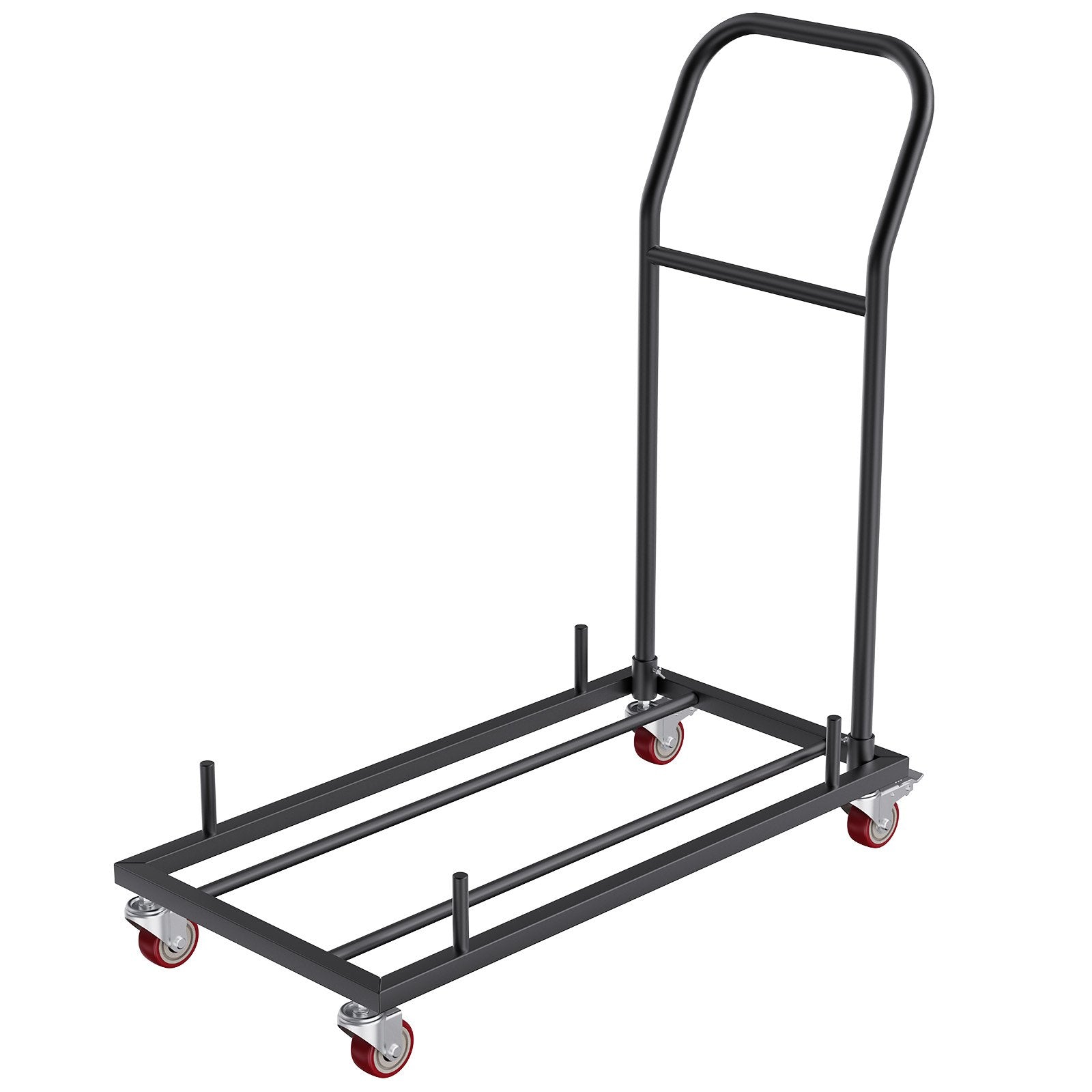 12 Chairs Folding Chair Storage Dolly Folding Chairs Rack Heavy Duty Iron - Image 9