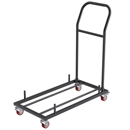 12 Chairs Folding Chair Storage Dolly Folding Chairs Rack Heavy Duty Iron - Image 9
