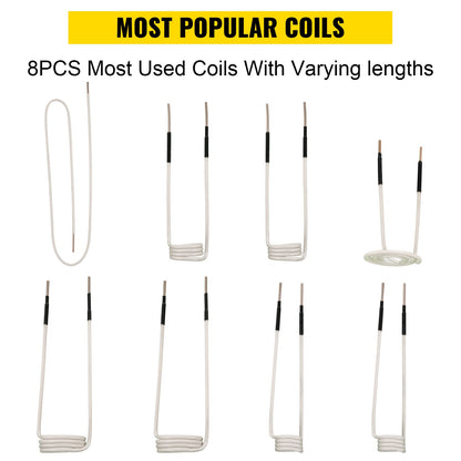 Induction Heater Coil Kit Induction Coils 8PCS For Removing Rusty Bolts - Image 2