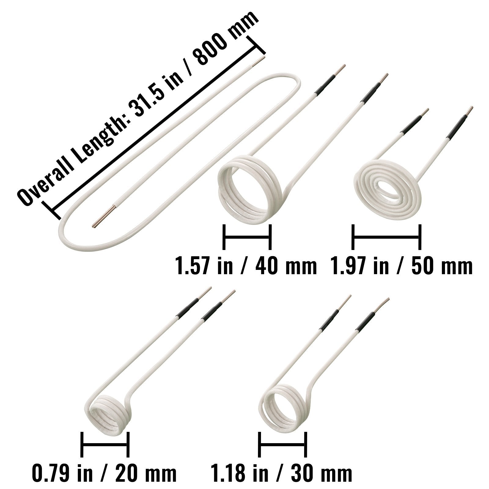 Induction Heater Coil Kit Induction Coils 8PCS For Removing Rusty Bolts - Image 8