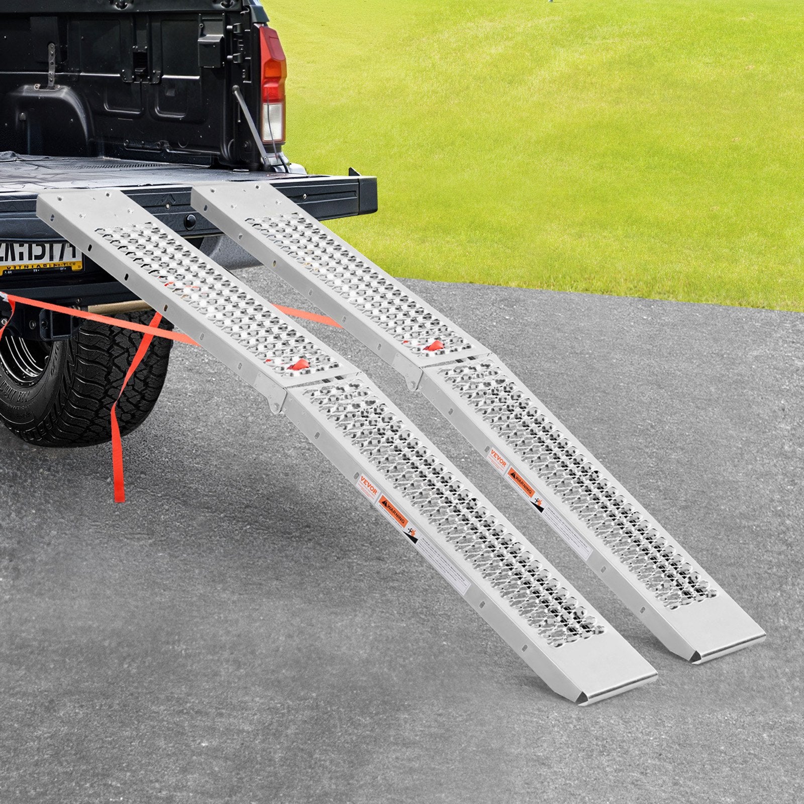 Steel Ramps, 1000 lbs, 2Pcs Heavy-duty Ramps with Wider Ramp Surface, Universal Stable Loading Ramp with Handles, Fit for ATV, UTV, Motorcycle, Electric Bicycle, etc. - Image 8