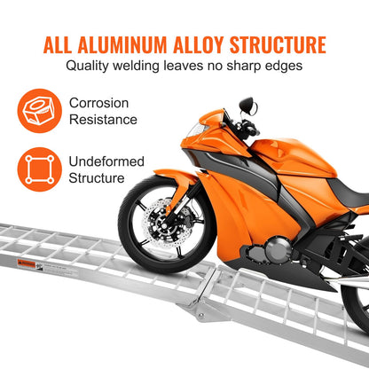 Aluminum Ramp 750 LBS Foldable Loading Ramps for Pickup Trucks Bed 1 Piece - Image 6