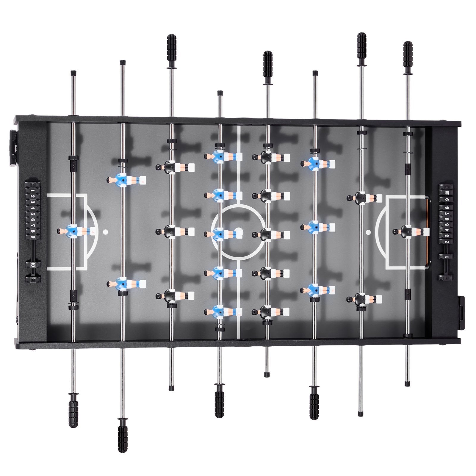 Foosball Table, 121 cm Standard Size Table, Indoor Full Size Foosball Tables for Home, Family, and Game Room, Durable Soccer Set, Includes 2 Balls, Score Keeper, and 2 Cup Holders - Image 9