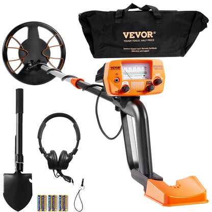 Metal Detector for Adults & Kids, 8", Professional Adjustable Higher Accuracy Gold Detector, IP68 Waterproof Coil with LCD Display Advanced DSP Chip, for Detecting Gold Coin Treasure Hunting