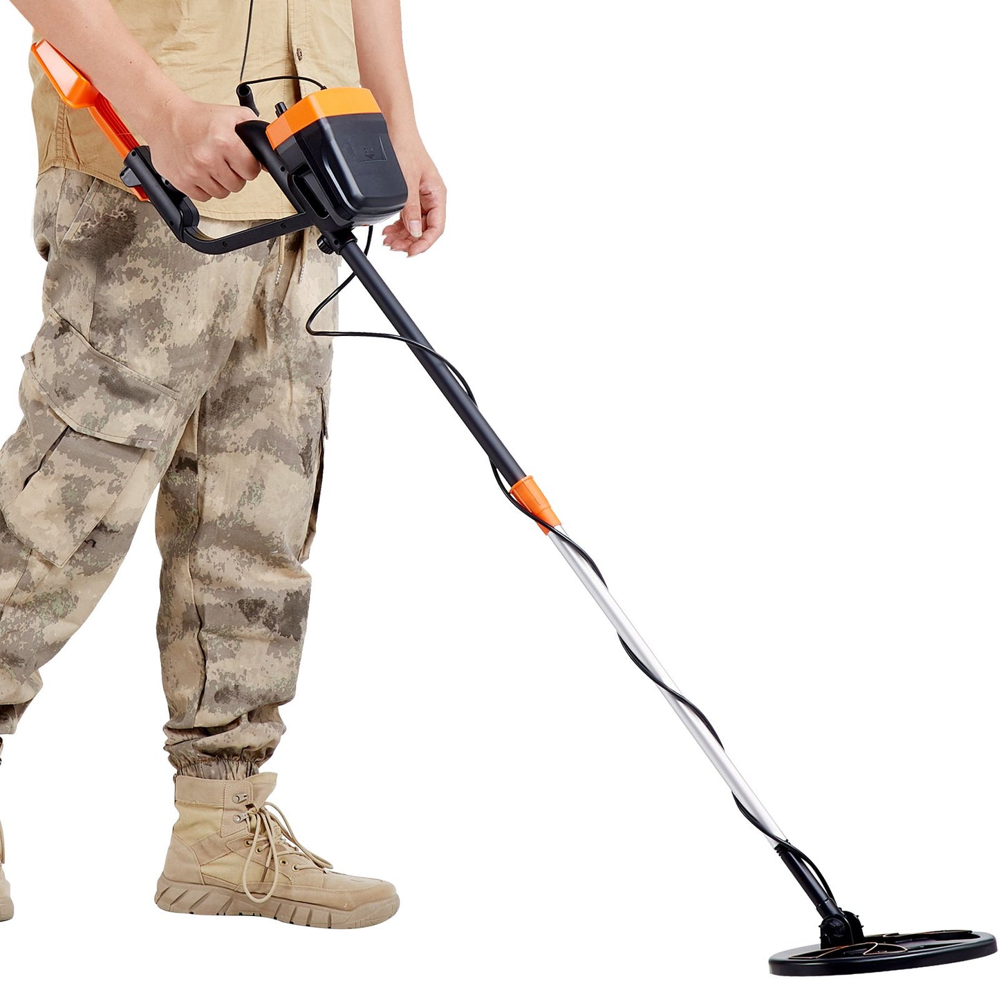 Metal Detector for Adults & Kids, 8", Professional Adjustable Higher Accuracy Gold Detector, IP68 Waterproof Coil with LCD Display Advanced DSP Chip, for Detecting Gold Coin Treasure Hunting - Image 9
