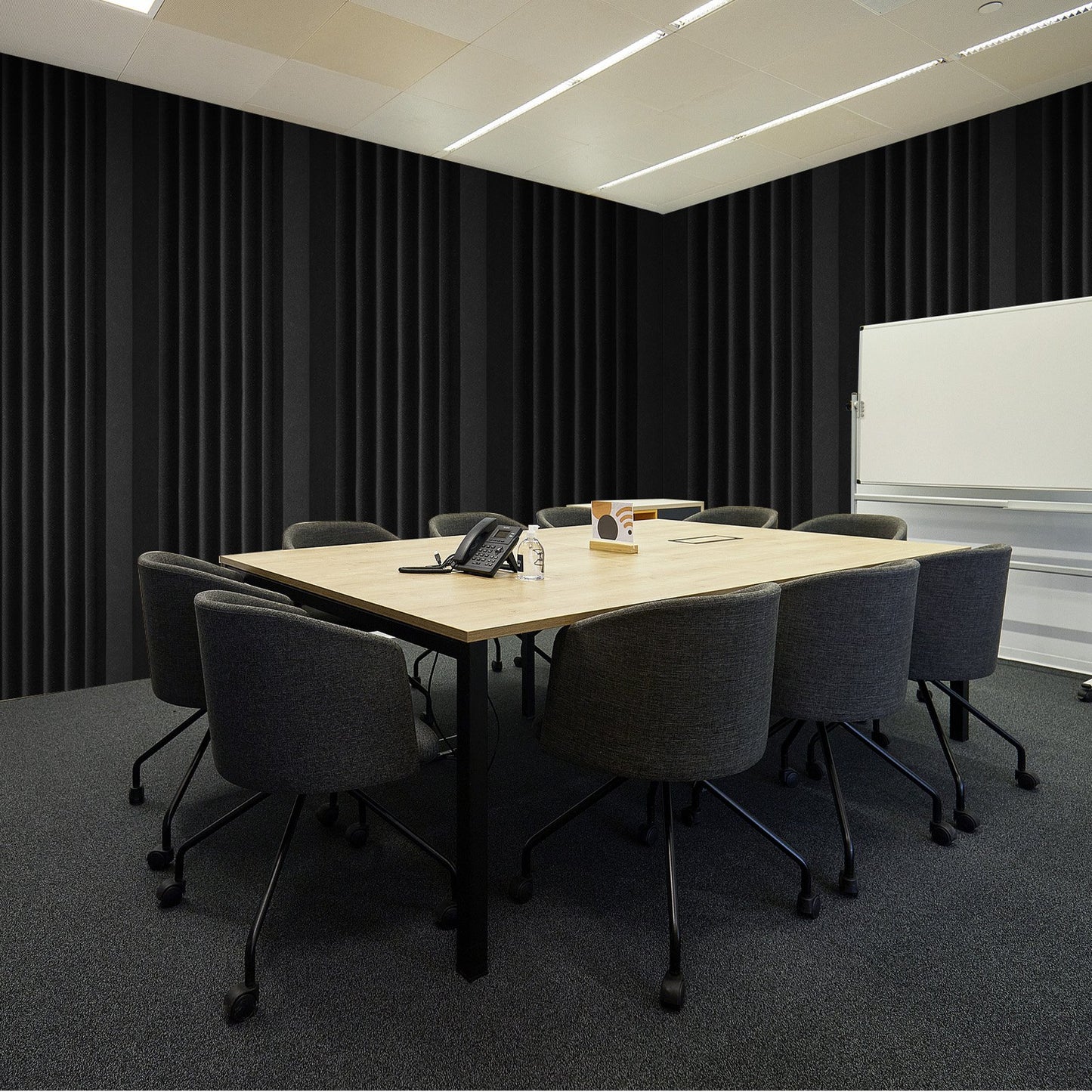 Acoustic Foam Panels 4 Pack 16.5 x 6.3 x 12 in Adhesive for Wall Ceiling - Image 8